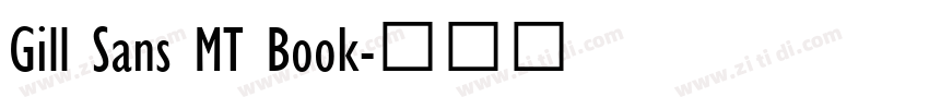 Gill Sans MT Book字体转换